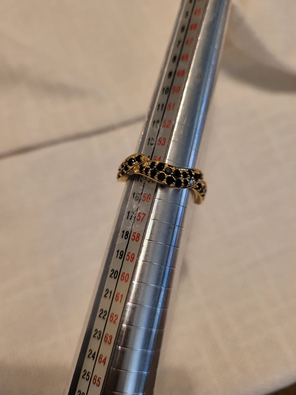 Christian James by Scott Grimes 18K Gold Clad Pave Stack Ring
